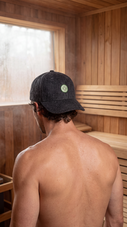 baseball sauna cap - dark grey